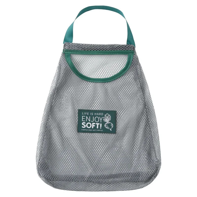 Επαναχρησιμοποιούμενα Φρούτα Κουζίνας Σκόρδο Κρεμμύδι Σακούλες Λαχανικών Διχτυωτό Τσάντα Αποθήκευσης Λαχανικών Κουζίνα Πλενόμενο Φρούτα Λαχανικά με κορδόνι