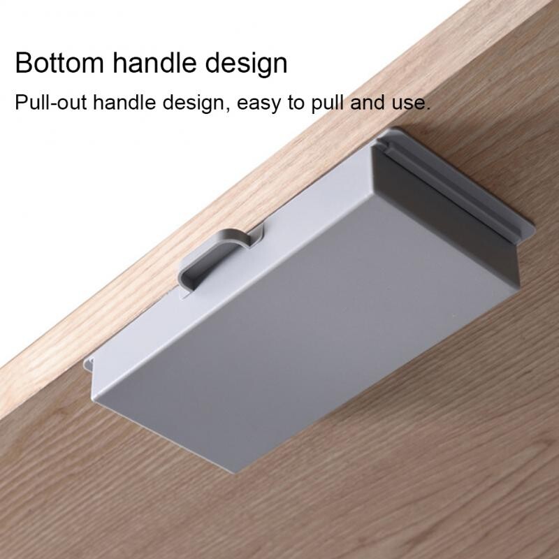 Isekleepuv töölaua all hoiukarbi sahtel Kapp kirjatarvete pliiatsihoidja kooli kontori laua sahtli karp