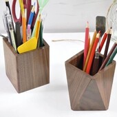 Στυλόθήκη Επιτραπέζιο Δοχείο Home Stationery Organizer Σιντριβάνι Θήκη στυλό Αποθήκευση Μασίφ ξύλο Γραφείο Ξύλινο ανθεκτικό