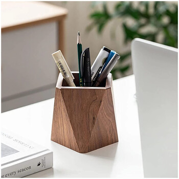 Στυλόθήκη Επιτραπέζιο Δοχείο Home Stationery Organizer Σιντριβάνι Θήκη στυλό Αποθήκευση Μασίφ ξύλο Γραφείο Ξύλινο ανθεκτικό