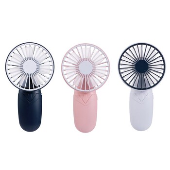 Mini Pocket Fan Cool Air Hand Hand Cooler Cooling Fans Power By 2x AAA Battery Desk Organizer Αποθήκευση