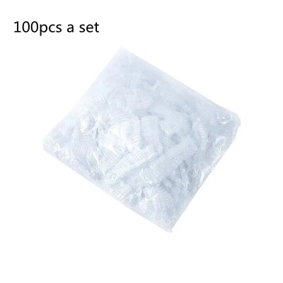 100 tk ühekordselt kasutatav toidukate plastikümbris elastne puuviljatoidukaaned kauss nõu toidukate Köögi korrashoidja värsked säilituskotid