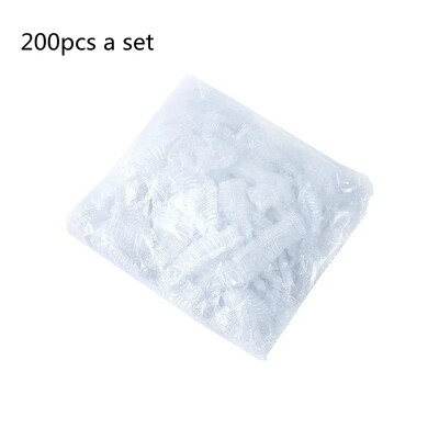 100 tk ühekordselt kasutatav toidukate plastikümbris elastne puuviljatoidukaaned kauss nõu toidukate Köögi korrashoidja värsked säilituskotid