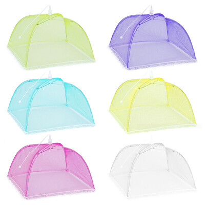 Umbrelă de umbrelă pentru alimente de uz casnic, pentru picnic, grătar, cort, plasă rezistentă la țânțari, pentru masă de cină, YJN