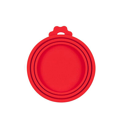 Korduvkasutatav 3-ühes lemmikloomatoit, silikoonist kate Koerad Kassid Säilitamine Plekist kork kaane tihend kate Lemmikloomatarbed Sobib 8,9 cm/7,3 cm/6,5 cm