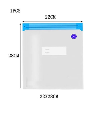 Toidu vaakum-surukott Vaakumtihenduskotid Korduvkasutatavad toiduainete hoiustamisorganid Taassuletav toidupakendite kott käsipumbaga