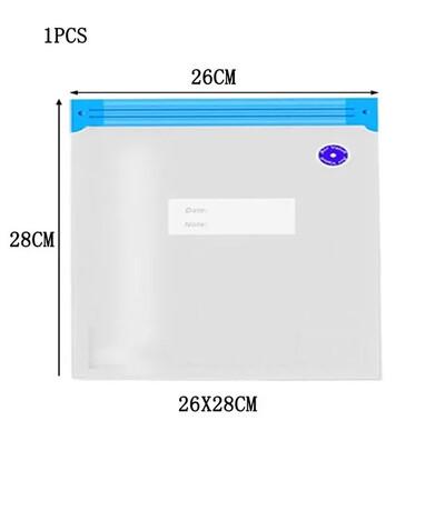 Toidu vaakum-surukott Vaakumtihenduskotid Korduvkasutatavad toiduainete hoiustamisorganid Taassuletav toidupakendite kott käsipumbaga