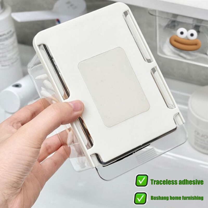 Sahtli tüüpi hoiukast peegelkapi all läbipaistev multikas WC puuvillane vannitoakapp Sahtli tüüpi riiul