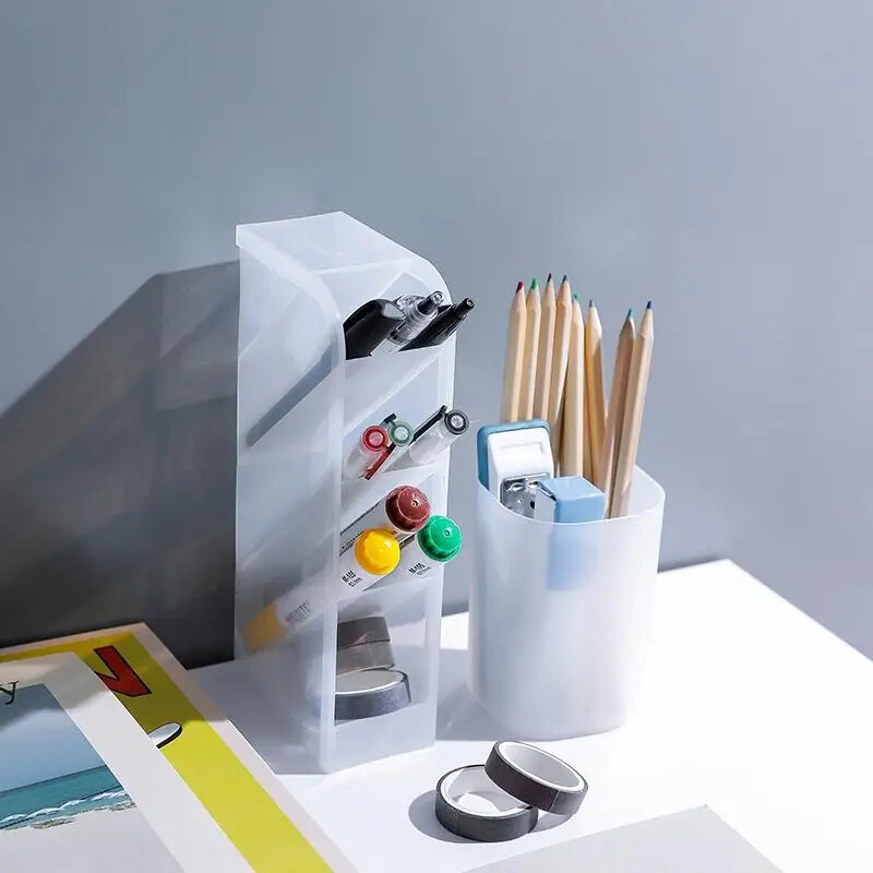 Pliiatsid Laua korraldaja meigipintsli alus, pliiatsihoidja kooli lihtsate kirjatarvete ja kontorikarbi jaoks