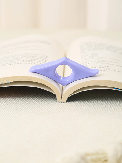 1 τεμ. Βοήθημα ανάγνωσης σελιδοδείκτη πλαστικής πρέσας για βιβλίο αντίχειρα