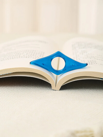 1 τεμ. Βοήθημα ανάγνωσης σελιδοδείκτη πλαστικής πρέσας για βιβλίο αντίχειρα