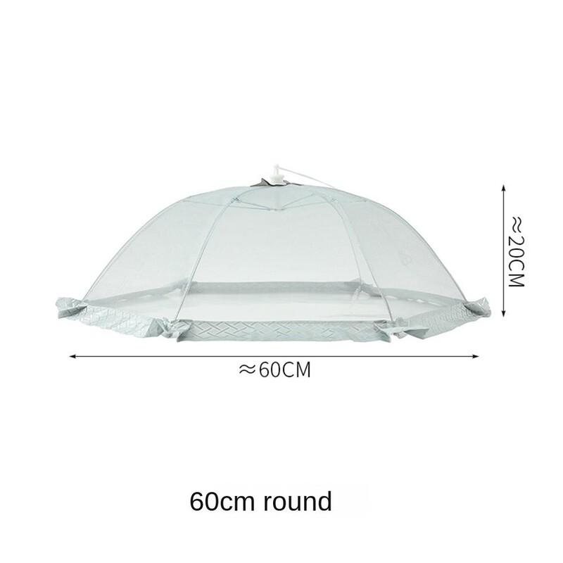 Kokkupandavad toidukatted võrgust kaasaskantavad vihmavarjunõude kate kärbsevastane sääsetelgi kuppelvõrk - ülespoole laud võrgust köögitarvikud