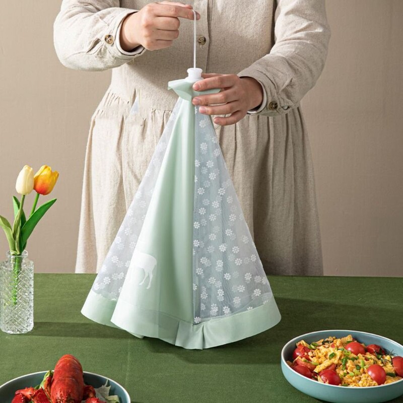 Lennuvastased kokkupandavad toidukatted köögividinad Hüpikaknad sääsevastased lauakatted pitsist vihmavarju stiilis köögiviljakatted piknik