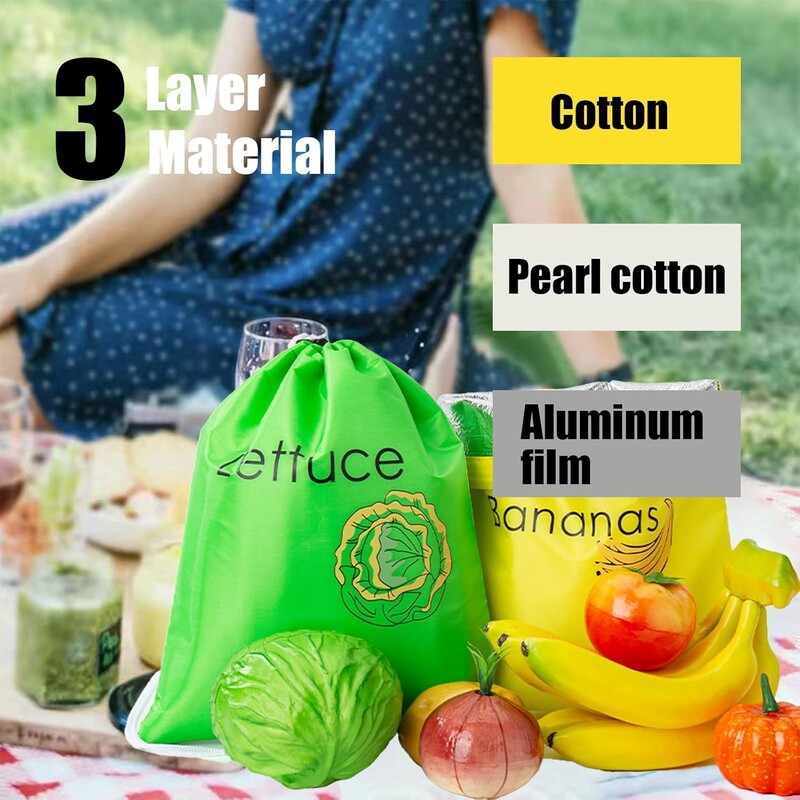 Banaani säilituskott, korduvkasutatavad tootekotid, sobivad puu- ja köögiviljade säilitamiseks (kollane + roheline)