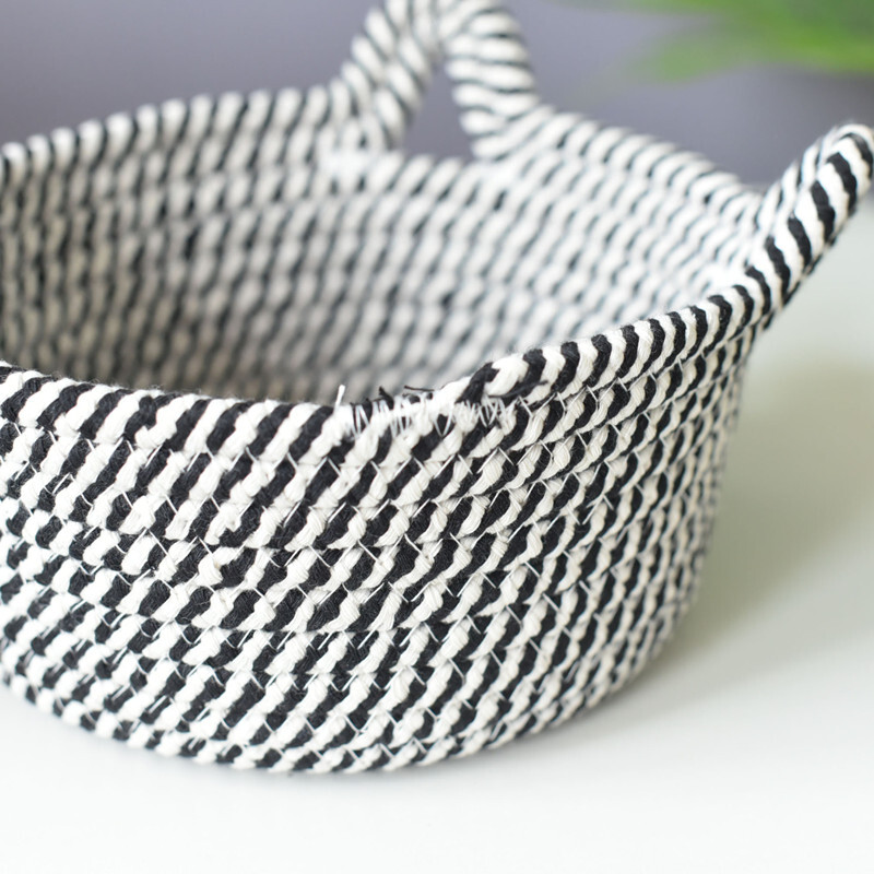 Kassikõrv Põhjamaade puuvillane köis Hoiukorvid Kootud Lauaarvutid Mitmesugused asjad Lastele Mänguasjad Organiseerimiskast Määrdunud riided pesukorv