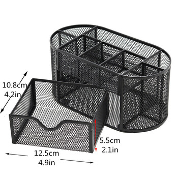 1PC Mesh Organizer γραφείου Πολυλειτουργικό επιτραπέζιο γραφείο γραφείου με συρταριέρα μολυβοθήκη Αναλώσιμα σπιτιού