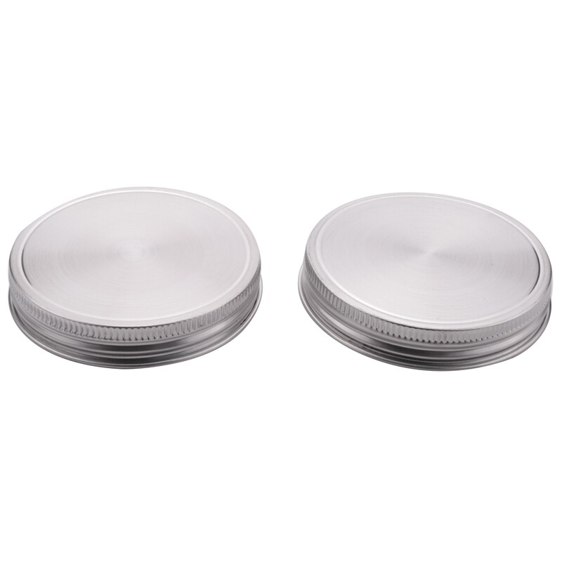 8 бр. капаци за буркани от неръждаема стомана 86 мм запечатан капак с защита срещу течове със силиконови уплътнения, устойчиви на съхранение, плътни капачки, капак с широко гърло