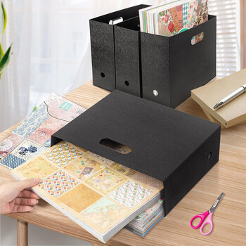 12x12 Office File Organizer Λεύκωμα Αποθήκευσης χαρτιού Πτυσσόμενο Organizer Plastic Storage Paper Organizer Κλιπ βιβλίου εγγράφων