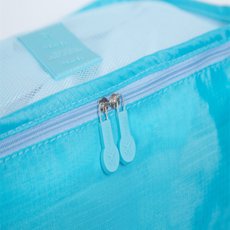 Suur 6 pakki reisiülikond riided organiseerija hoiukott riidekapp kohver kott reisikorraldaja kingad pakkimine kuubikott