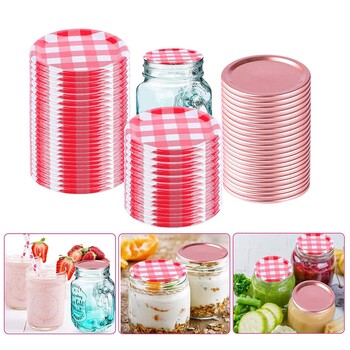 HOT ΕΚΠΤΩΣΗ 48 Mason jars καπάκια κανονικό στόμα, καπάκια βάζας κονσερβοποιίας για βάζα Mason, καπάκια σπαστού τύπου με προστασία από διαρροές και ασφαλές βάζο κονσερβοποίησης