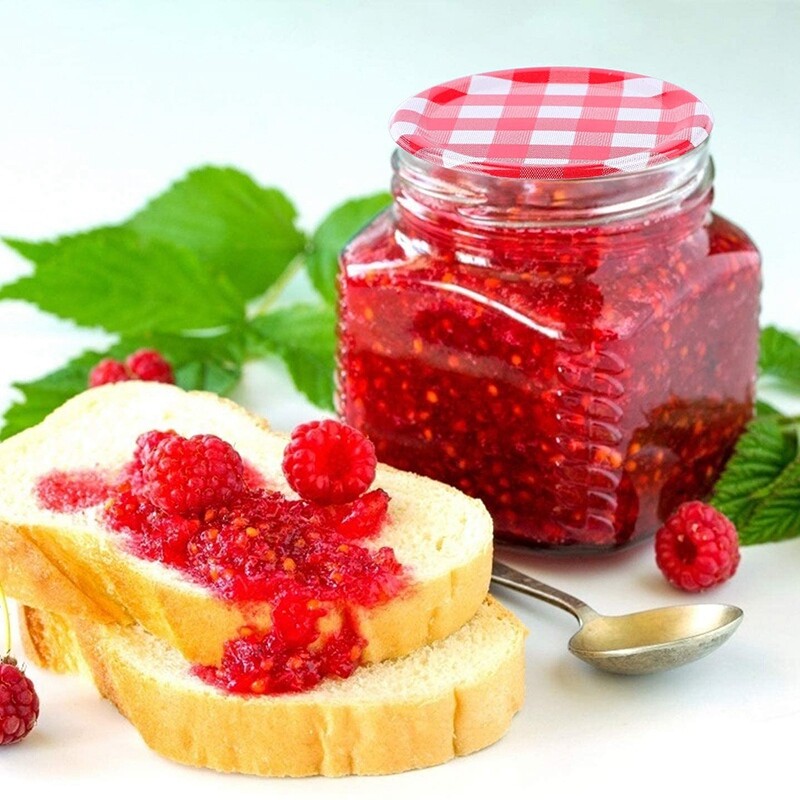 KUUM MÜÜK 48Masoni purkide kaaned tavasuuga, konserveerimispurkide kaaned Masoni purkide jaoks, jagatud tüüpi kaaned lekkekindlad ja turvalised konserveerimispurgid