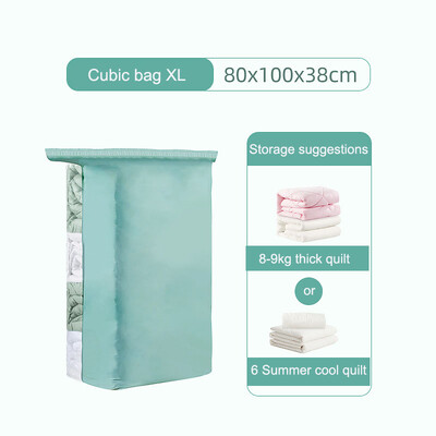 Няма нужда от вакуумни чанти с помпа Големи пластмасови торби за съхранение за съхранение на дрехи, одеяла Компресия Пътна чанта за съхранение спестяване на място