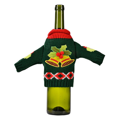 Jõuluveinipudeli kaunistuskomplekt Jõuluvana Lumememm Hirvepudelikaane Riided Köögikaunistus uusaasta jõuluõhtusöögiks