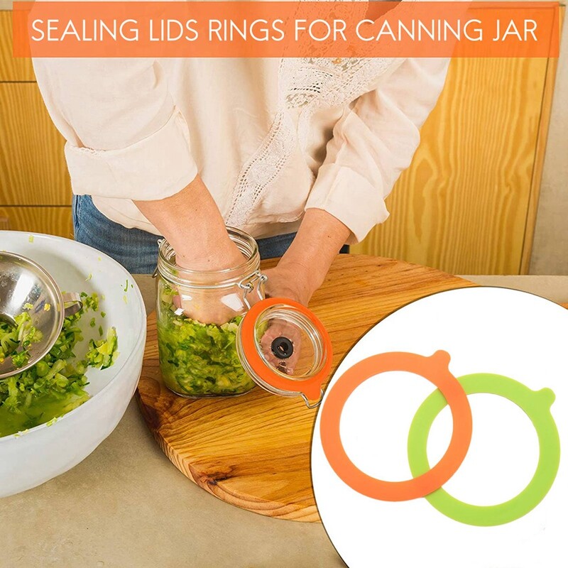 Klaaspurkide kummitihendid, silikoontihendid Purgimistihendid Asendage õhukindlad tihenduskaaned Purgipurkide rõngad