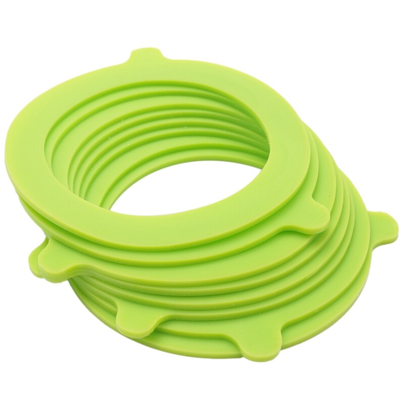 Klaaspurkide kummitihendid, silikoontihendid Purgimistihendid Asendage õhukindlad tihenduskaaned Purgipurkide rõngad