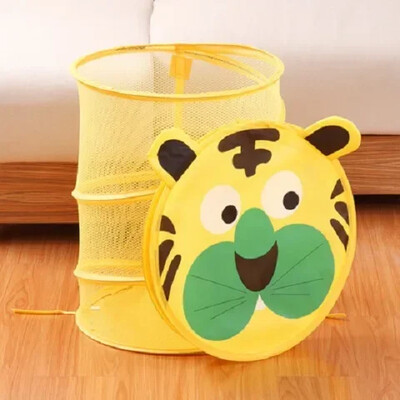 Нова анимационна сгъваема кошница за съхранение Домакински мръсни дрехи или детски играчки Голяма кошница за съхранение