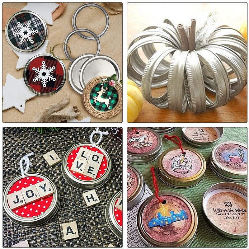 Masoni purkide kaaned ja rõngad pallipurgipurkide jaoks, laia suuga, jagatud tüüpi kaaned lekkekindlad, korduvkasutatavad purgipurkide kaaned