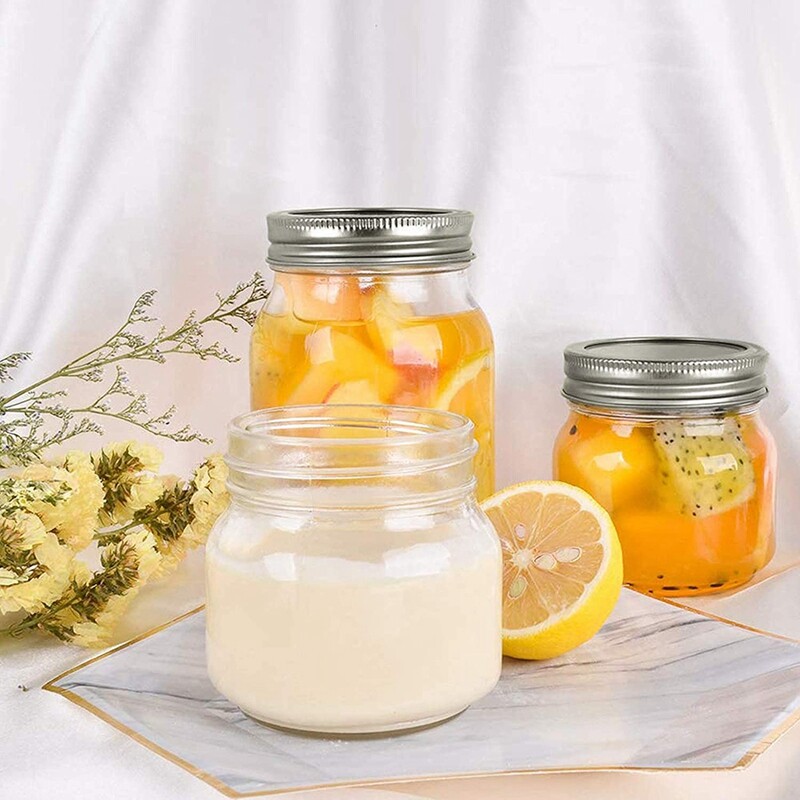 Masoni purkide kaaned ja rõngad pallipurgipurkide jaoks, laia suuga, jagatud tüüpi kaaned lekkekindlad, korduvkasutatavad purgipurkide kaaned