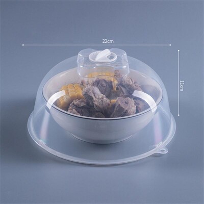 Пластмасов капак за микровълнова отоплителна изолация за съд, топлоустойчива храна, универсален котлон за храна, капак за храна, пластмасов капак
