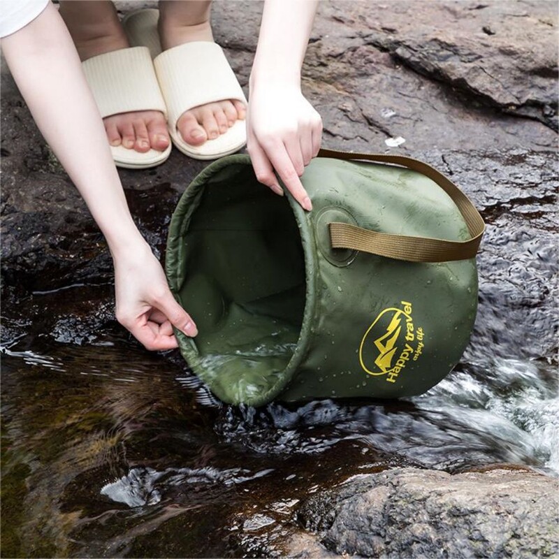 Välitingimustes kokkupandav ämber Multifunktsionaalne kaasaskantav reisitarbed Kalapüügi telkimisveekott PVC hoiukopp Hoiukorv