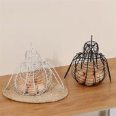 Iron Art Кошница за съхранение на яйца Поставка за яйца във формата на пиле Домашни зеленчуци Контейнер за плодове Органайзер Поставка Кошница