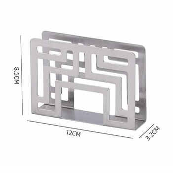 Държач за салфетки Неръждаема стомана Свободностоящ диспенсер за кърпички Стойка за плотове за маса за хранене Маса за пикник Плот за ресторант