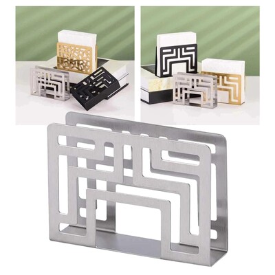 Държач за салфетки Неръждаема стомана Свободностоящ диспенсер за кърпички Стойка за плотове за маса за хранене Маса за пикник Плот за ресторант