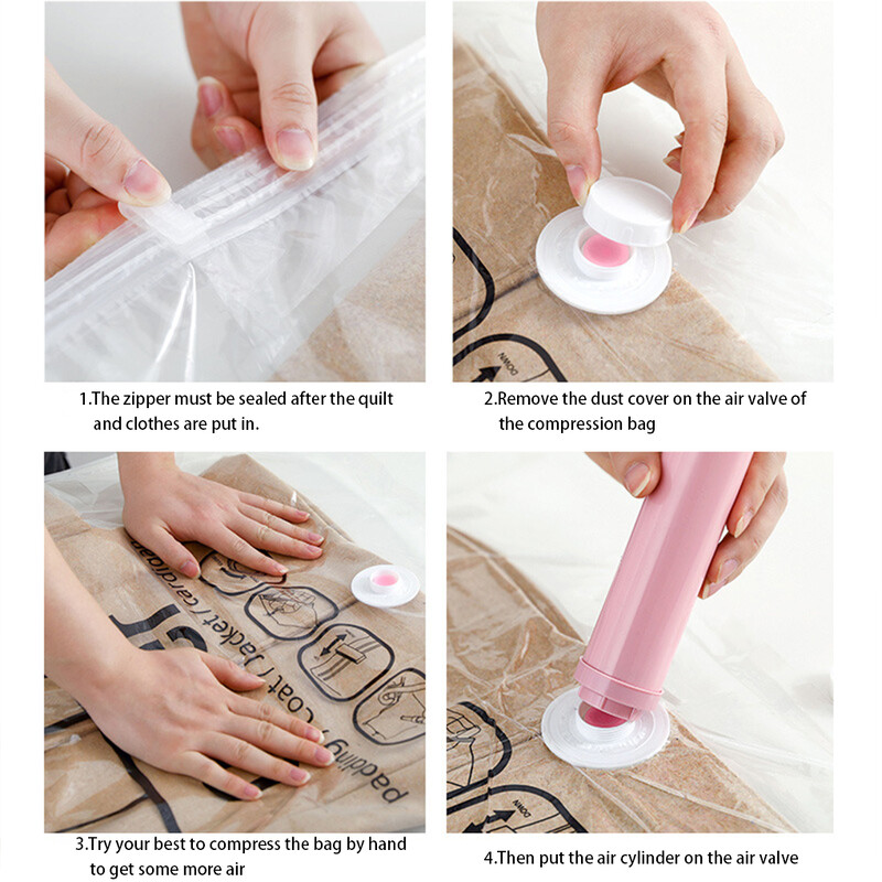 Käsitsi riided Vaakumkott Imemisõhupump Toidu kokkusurumine Säilituskotid Pumpamistööriistade korraldus majapidamises õues