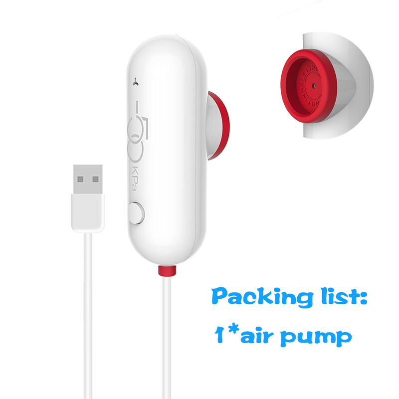 Nešiojamas elektrinis oro siurblys laikymo maišams Vakuuminis siurblys oro kompresorius, USB siurbimo mašina su 4,0 kpa ypač stipriu siurbimu