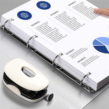 A4 Binder D-Type Punch Folder File Storage Ring Αδιάβροχο δοκιμαστικό χαρτί Φάκελος αποθήκευσης δεδομένων 4 Hole Binder Learning Supplies