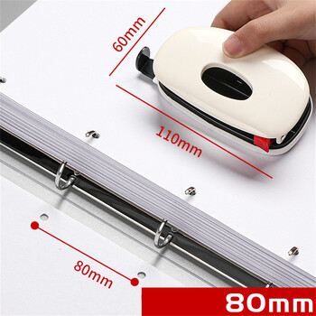 A4 Binder D-Type Punch Folder File Storage Ring Αδιάβροχο δοκιμαστικό χαρτί Φάκελος αποθήκευσης δεδομένων 4 Hole Binder Learning Supplies