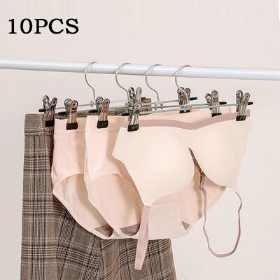 Αντιανεμική σχάρα παντελονιών πολλαπλών χρήσεων, κλιπ ντουλάπας παντελόνι στεγνώματος ρούχων, αντιολισθητική κρεμάστρα ρούχων, 10 τεμάχια