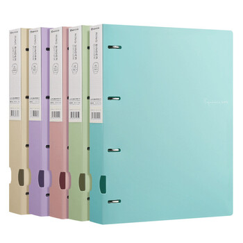 A4 Binder D-Type Punch Folder File Storage Ring Αδιάβροχο δοκιμαστικό χαρτί Φάκελος αποθήκευσης δεδομένων 4 Hole Binder Learning Supplies