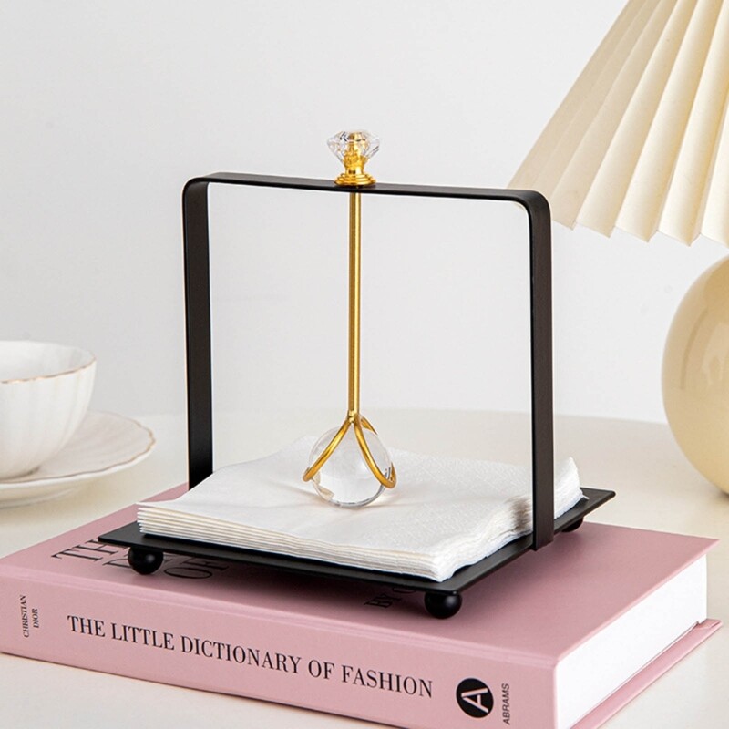 Sepistatud kristallkuuli kangakarp lauaarvuti kodukaunistused elutoa diivanilaua hoiukangakarp ruudukujulise dropshippingiga