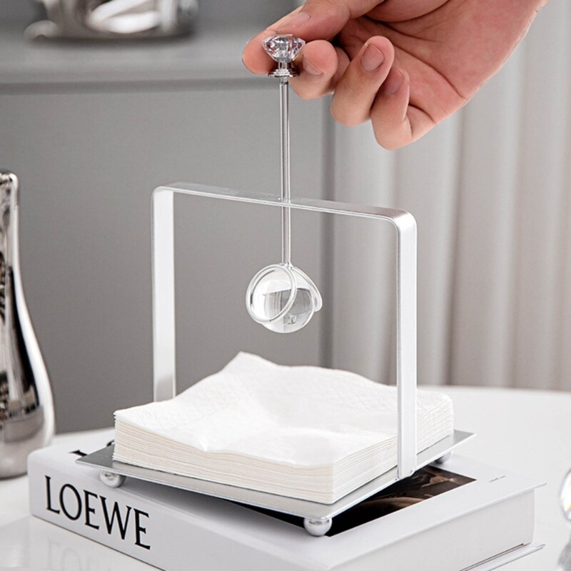 Sepistatud kristallkuuli kangakarp lauaarvuti kodukaunistused elutoa diivanilaua hoiukangakarp ruudukujulise dropshippingiga