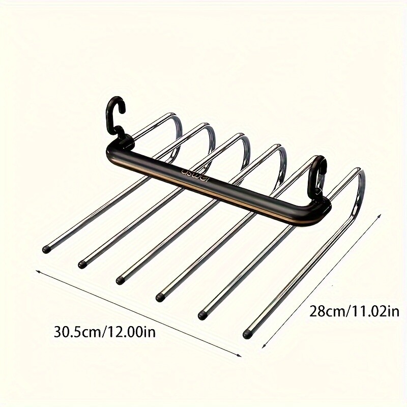 1 τμχ αναδιπλούμενη σχάρα παντελονιών, οικιακή κρεμάστρα με κλιπ παντελονιού, ειδική κρεμάστρα παντελονιών πολλαπλών στρώσεων, πολυλειτουργική κρεμάστρα παντελονιών, απρόσκοπτη αντιολισθητική αποθήκευση παντελονιών