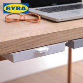 Isekleepuv hoiukarbi auk Vaba kapi viimistluskarp Peidetud kirjatarvete karp kontorilaua all Isekleepuv sahtli hoiukoht