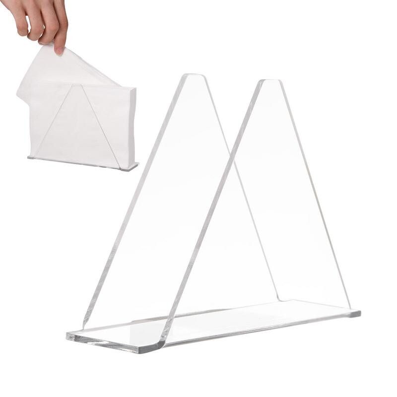 Pabersalvrätikuhoidja Läbipaistev vertikaalne salvrätikuhoidja Akrüülist paberrätikuhoidja köögitarvikute jaoks Kodune peovarustus