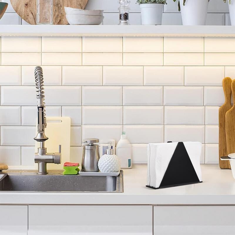 Pabersalvrätikuhoidja Läbipaistev vertikaalne salvrätikuhoidja Akrüülist paberrätikuhoidja köögitarvikute jaoks Kodune peovarustus