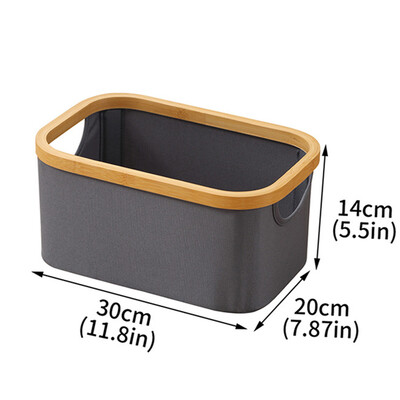 Pesu hoiukorv, ristkülikukujuline bambuskäepidemetega kapp, kokkupandavad hoiukastid mänguasjade jaoks Padjad Tekid Riided